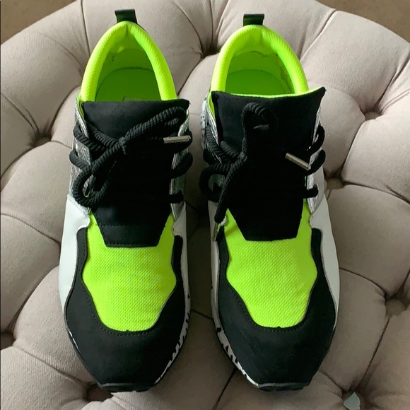 steve madden cliff sneakers neon green